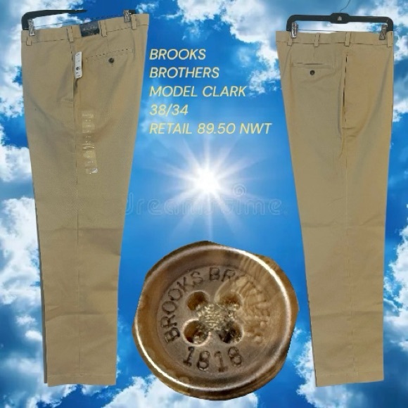 Brooks Brothers Other - BROOKS BROTHERS ADVANTAGE CHINO WRINKLE FREE “CLARK” WAIST 38 LENGTH 34 NWT $89